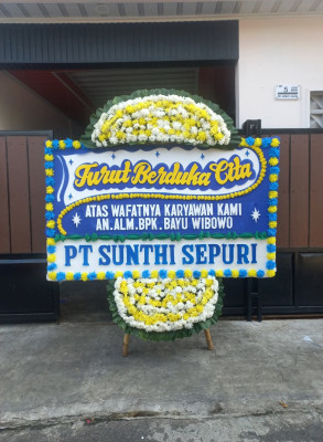 Papan Bunga Duka di Tanjung Morawa