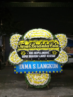 Papan Bunga Duka di Tanjung Morawa